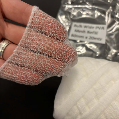 60mm PVA Mesh x 20m + tube - CATFISH USERS