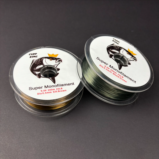 Super Monofilament Fishing line - 4 sizes - brown/green