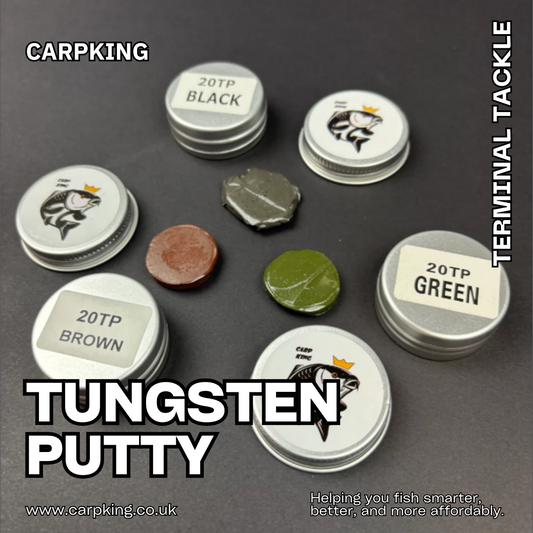 Tungsten Putty 1 x 20gr 3 colours - green, brown and black - inside a screw top tin