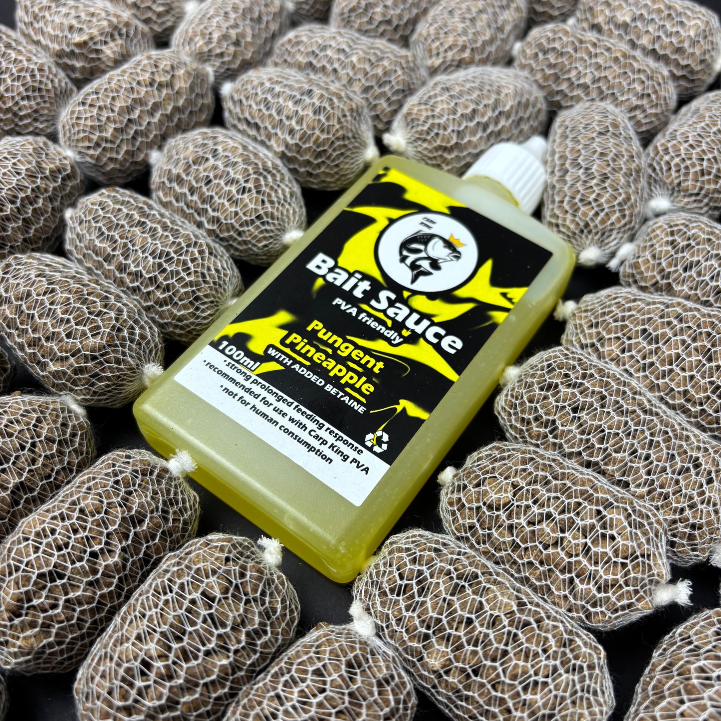 PRE TIED PVA MESH BAGS SESSION PACK + BAIT SAUCE (TEN FLAVOURS)