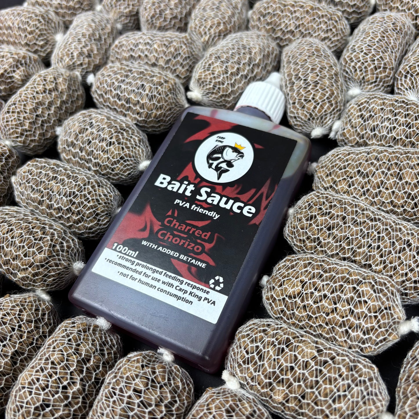 PRE TIED PVA MESH BAGS SESSION PACK + BAIT SAUCE (TEN FLAVOURS)