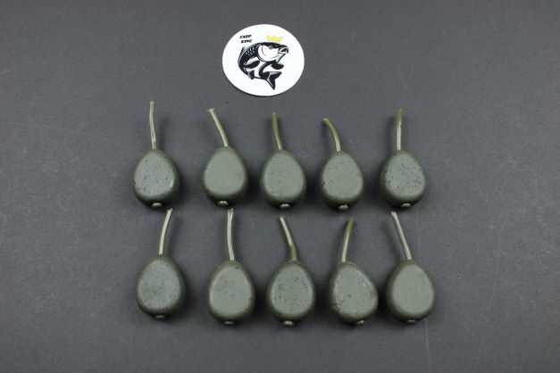 LEAD FISHING WEIGHTS / SINKERS - 4 VARIOUS TYPES ALL WEED GREEN COLOUR 